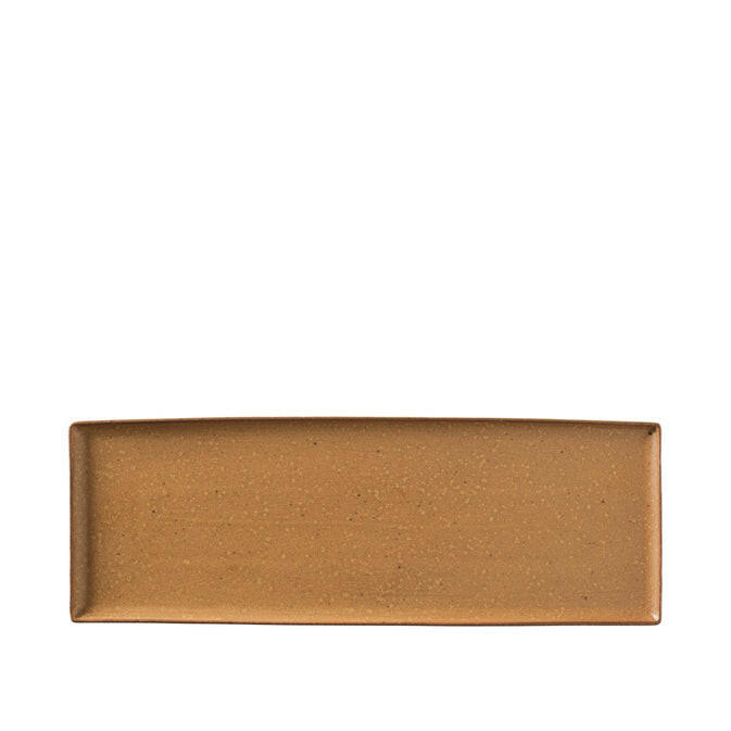 Eli Plate | Rectangular | Caramel Brown | Various Sizes