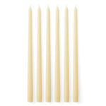 Spire Smooth Tapered Candles | Set of 6 | Ivory