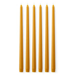 Spire Smooth Tapered Candles | Set of 6 | Ochre