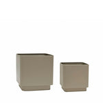 Cube Pots | Brown | Set of 2