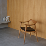 Bambi 57/3 | Dining Chair| Upholstered Leather Seat | Various Finishes + Colours.