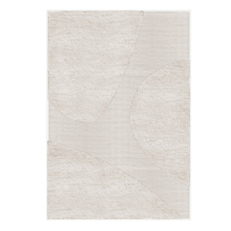 Punja Plasma Wool Rug | Bone White | Various Sizes