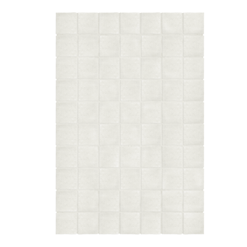 Piet Checked Wool Rug | Bone White | Various Sizes