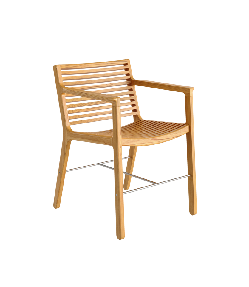 Rib | Outdoor Dining Chair with Armrest