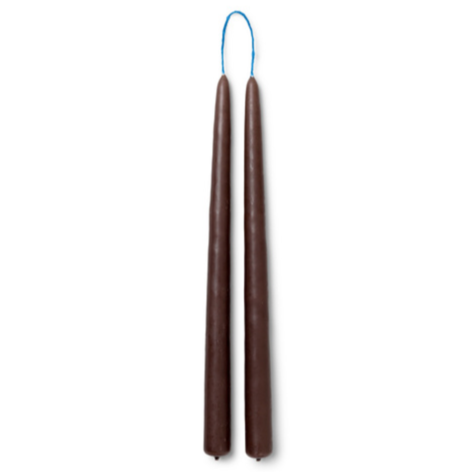 Dipped Candles | Set of 2 | Brown