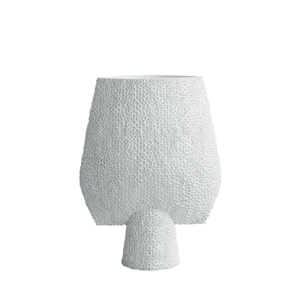 Sphere Vase Square Shisen | Big | Bone White