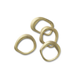 Flow Napkin Rings | Brass