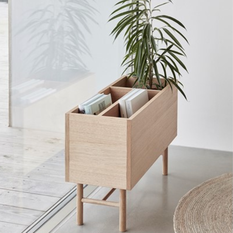 MAP STORES_ Ground Planter | Oak_ HUBSCH_ .