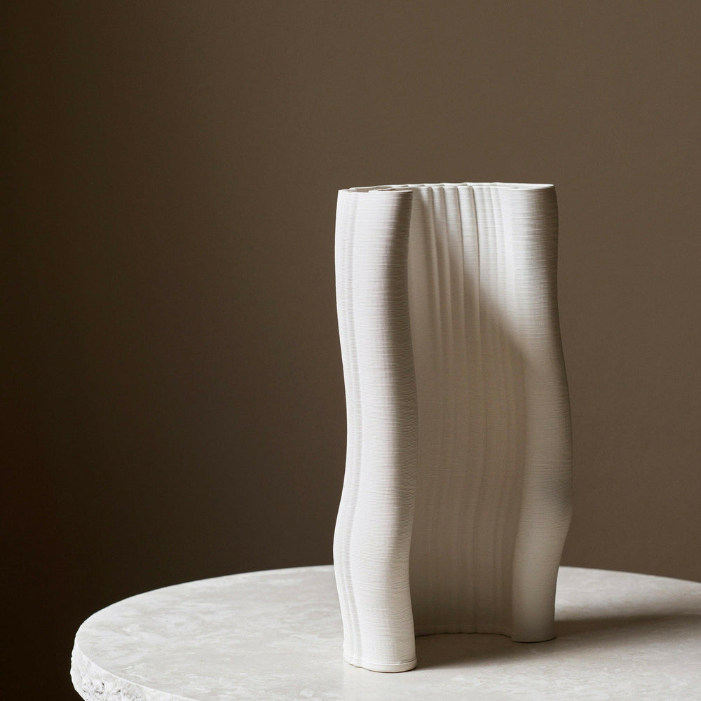 Moire Vase | Large | Off White.